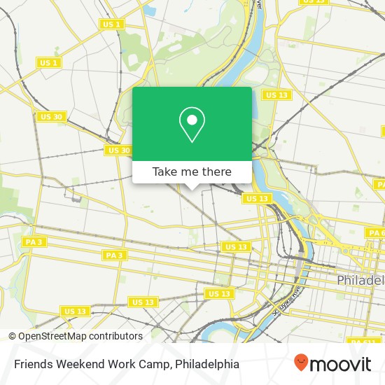 Friends Weekend Work Camp map