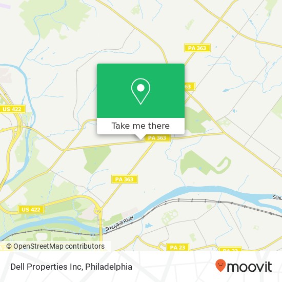 Dell Properties Inc map