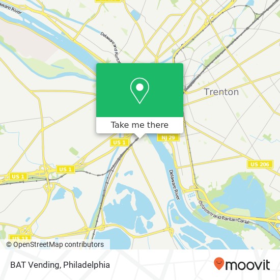 Mapa de BAT Vending