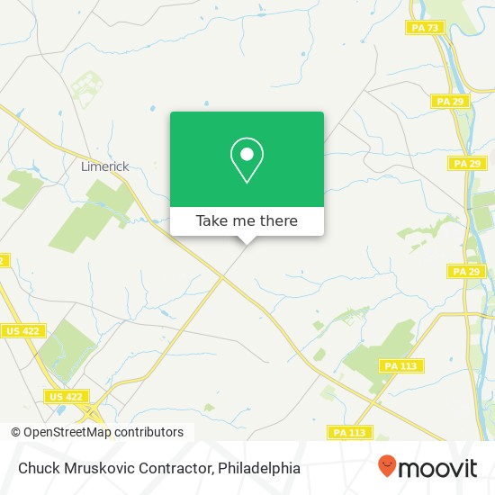 Mapa de Chuck Mruskovic Contractor