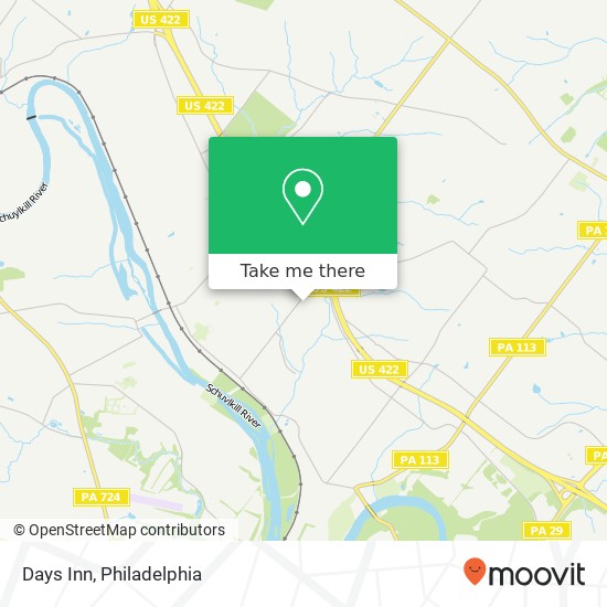 Days Inn map