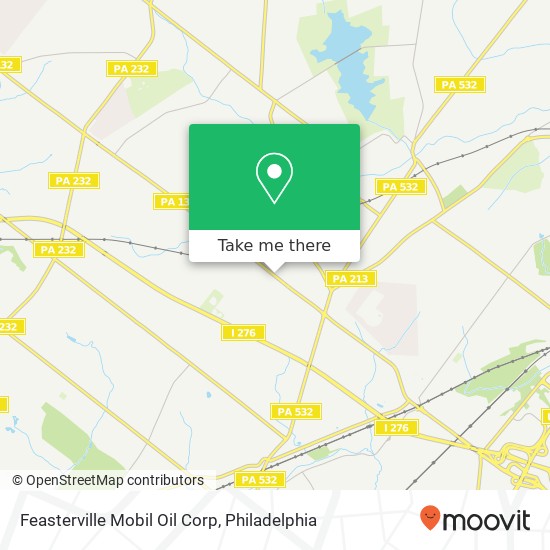 Feasterville Mobil Oil Corp map