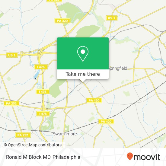 Ronald M Block MD map