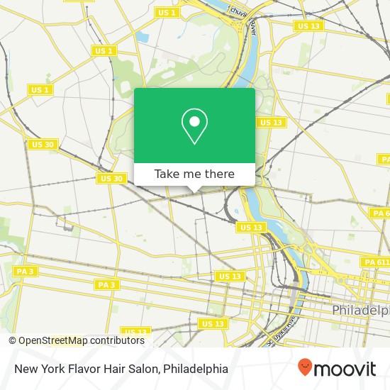 Mapa de New York Flavor Hair Salon
