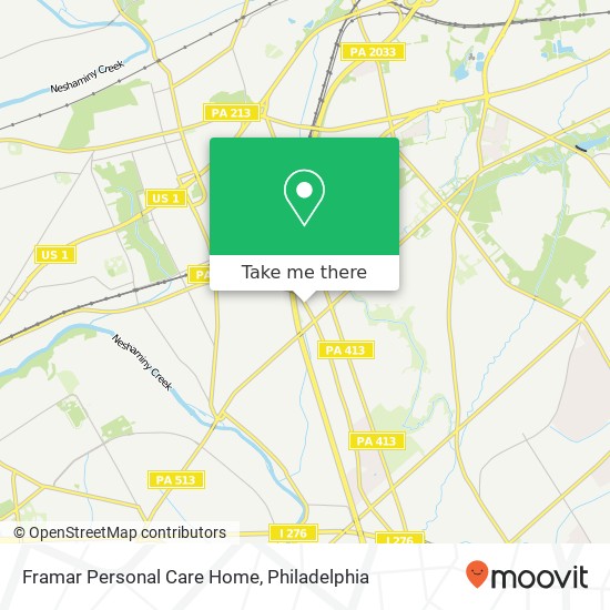 Framar Personal Care Home map