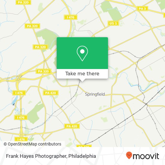 Frank Hayes Photographer map
