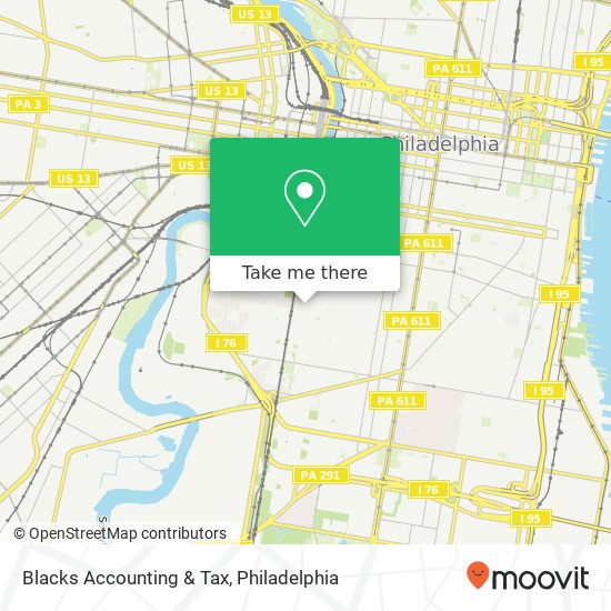 Mapa de Blacks Accounting & Tax