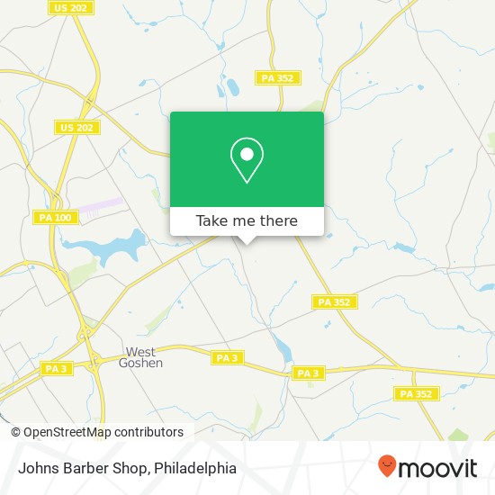 Mapa de Johns Barber Shop