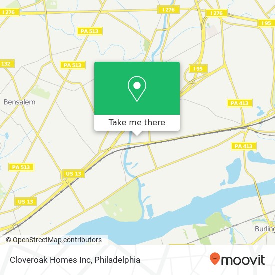 Cloveroak Homes Inc map