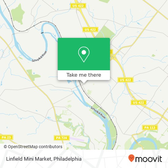 Mapa de Linfield Mini Market