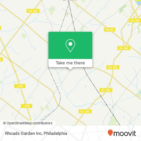 Rhoads Garden Inc map
