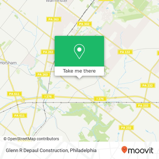 Mapa de Glenn R Depaul Construction