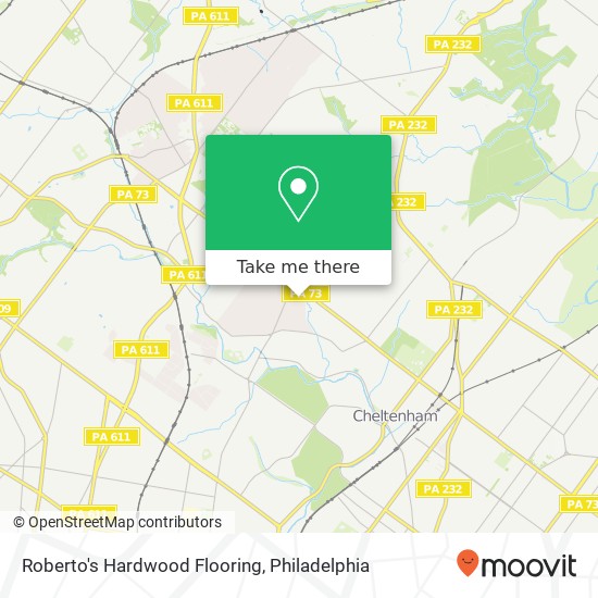 Roberto's Hardwood Flooring map