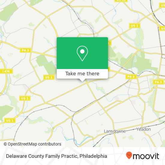 Mapa de Delaware County Family Practic