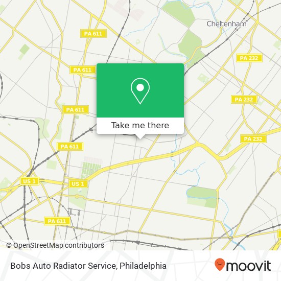 Bobs Auto Radiator Service map