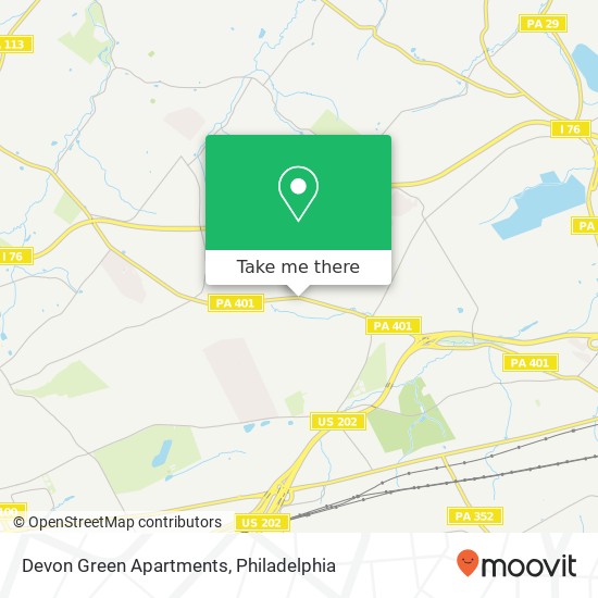 Mapa de Devon Green Apartments