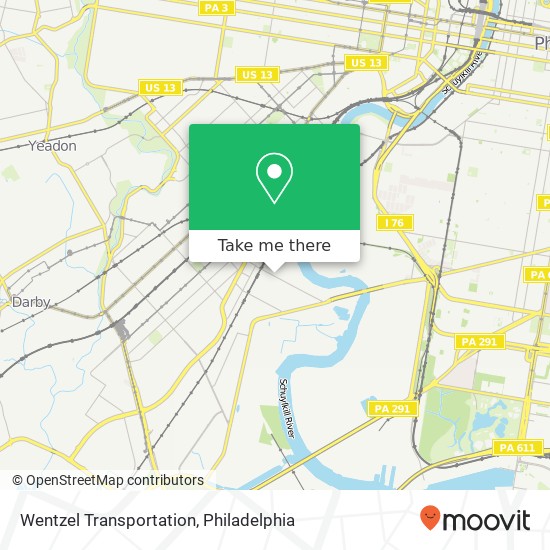 Wentzel Transportation map