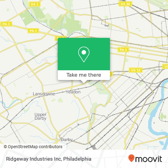 Ridgeway Industries Inc map