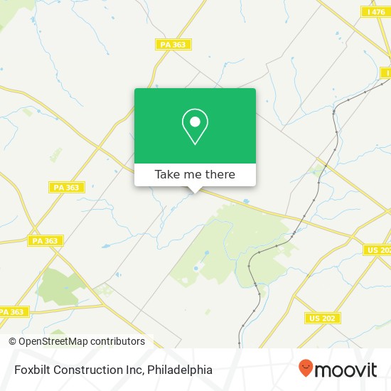 Mapa de Foxbilt Construction Inc
