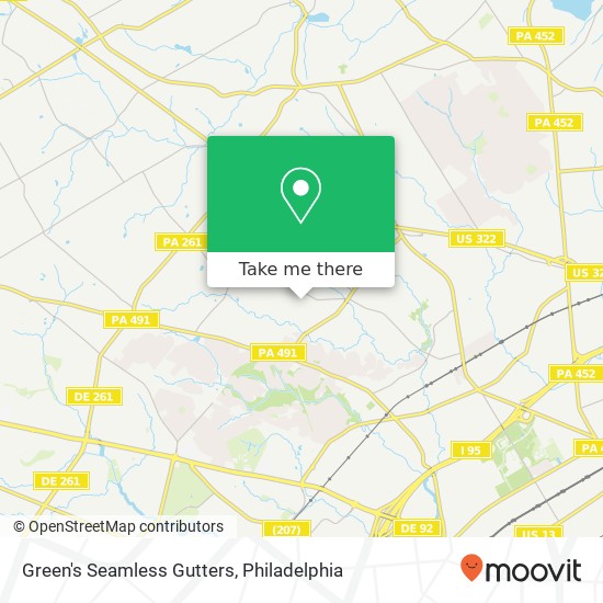 Mapa de Green's Seamless Gutters