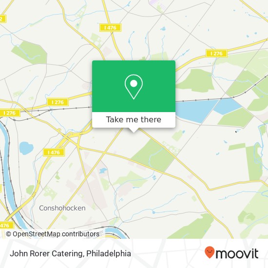 John Rorer Catering map