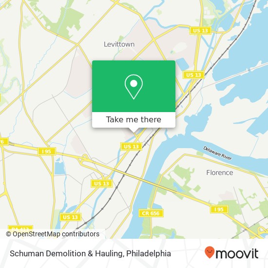 Schuman Demolition & Hauling map