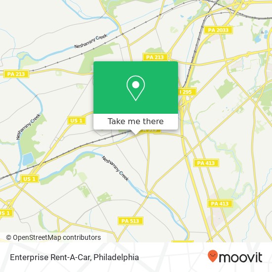 Enterprise Rent-A-Car map