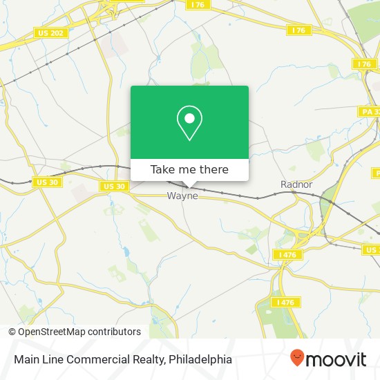 Main Line Commercial Realty map