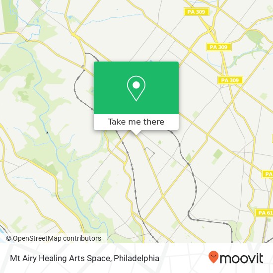 Mt Airy Healing Arts Space map