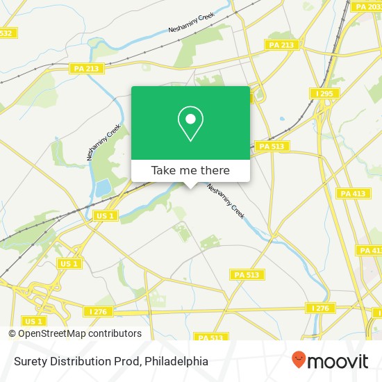 Surety Distribution Prod map