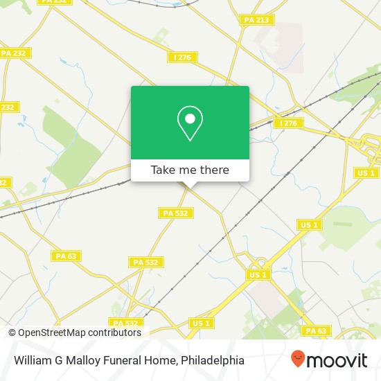 William G Malloy Funeral Home map