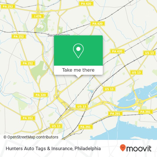 Hunters Auto Tags & Insurance map