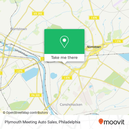 Mapa de Plymouth Meeting Auto Sales
