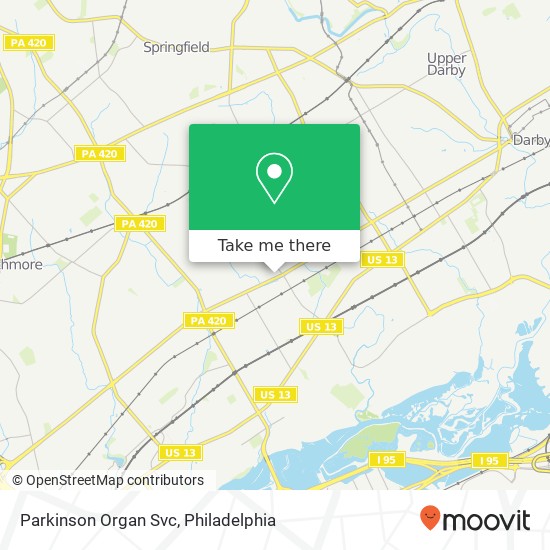 Parkinson Organ Svc map