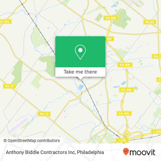 Mapa de Anthony Biddle Contractors Inc