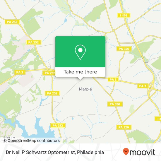 Dr Neil P Schwartz Optometrist map