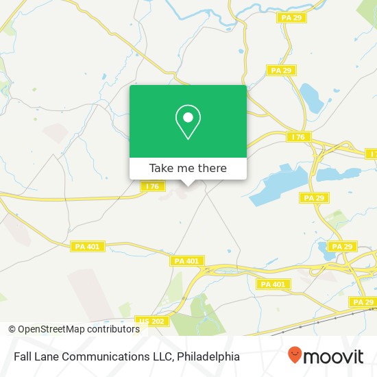 Mapa de Fall Lane Communications LLC