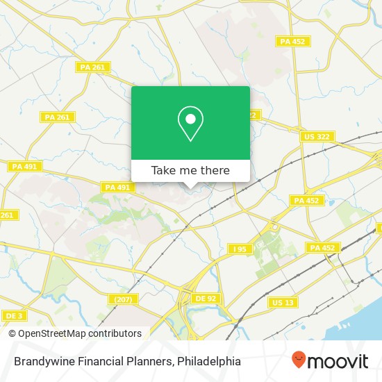 Mapa de Brandywine Financial Planners