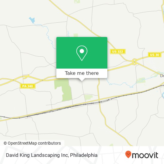 Mapa de David King Landscaping Inc