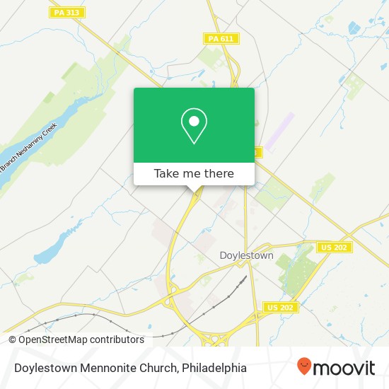 Mapa de Doylestown Mennonite Church