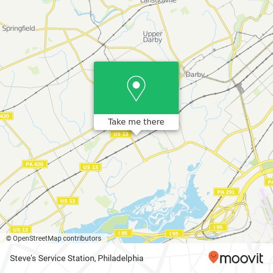 Steve's Service Station map