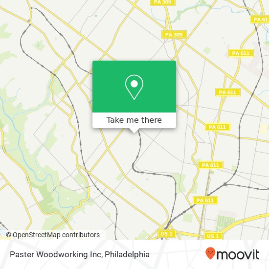 Paster Woodworking Inc map