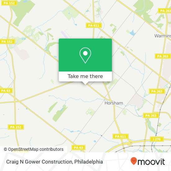 Mapa de Craig N Gower Construction