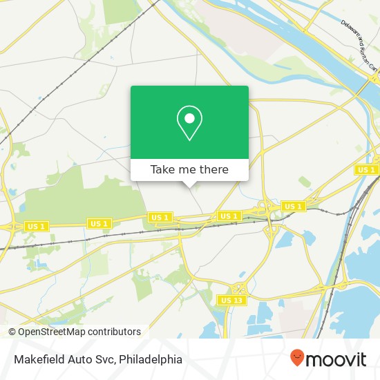 Makefield Auto Svc map