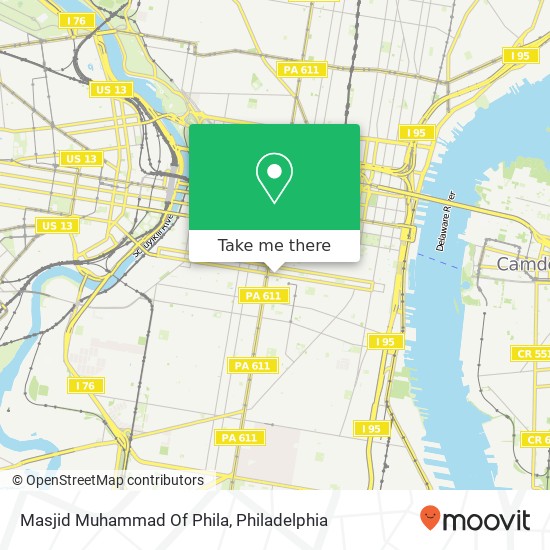 Masjid Muhammad Of Phila map