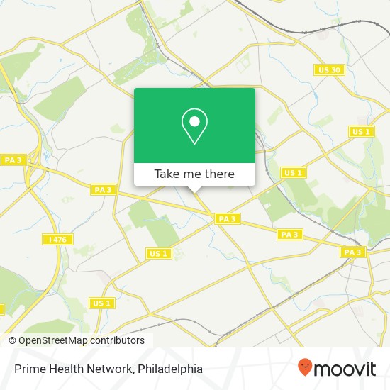 Prime Health Network map