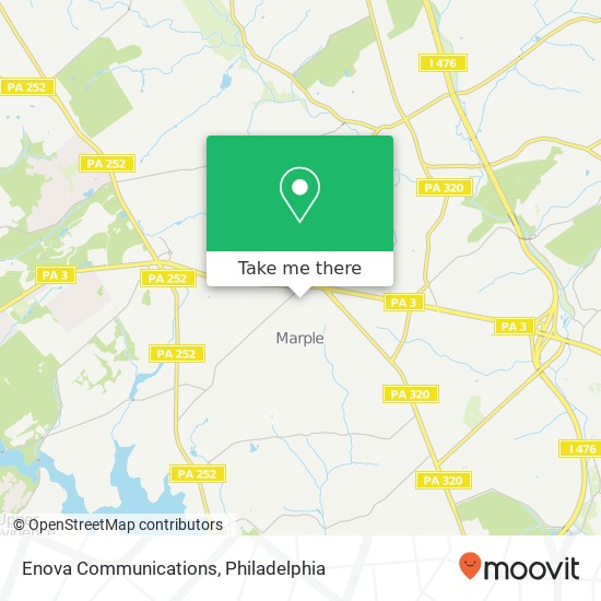 Enova Communications map