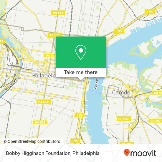 Bobby Higginson Foundation map