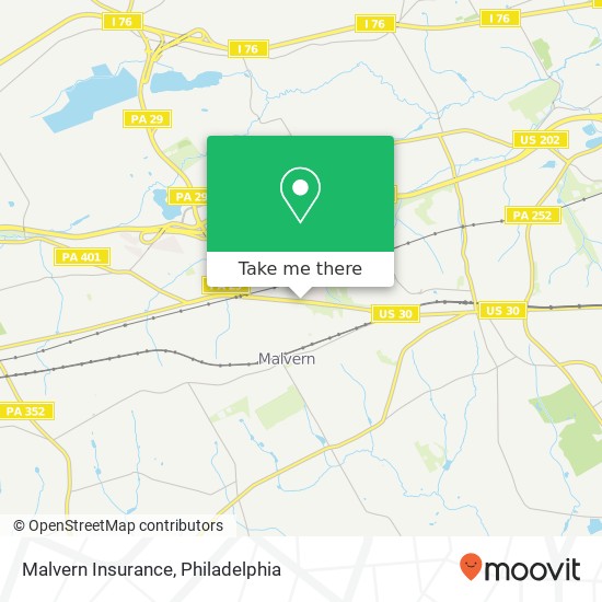 Malvern Insurance map