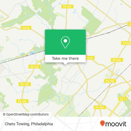 Mapa de Chets Towing